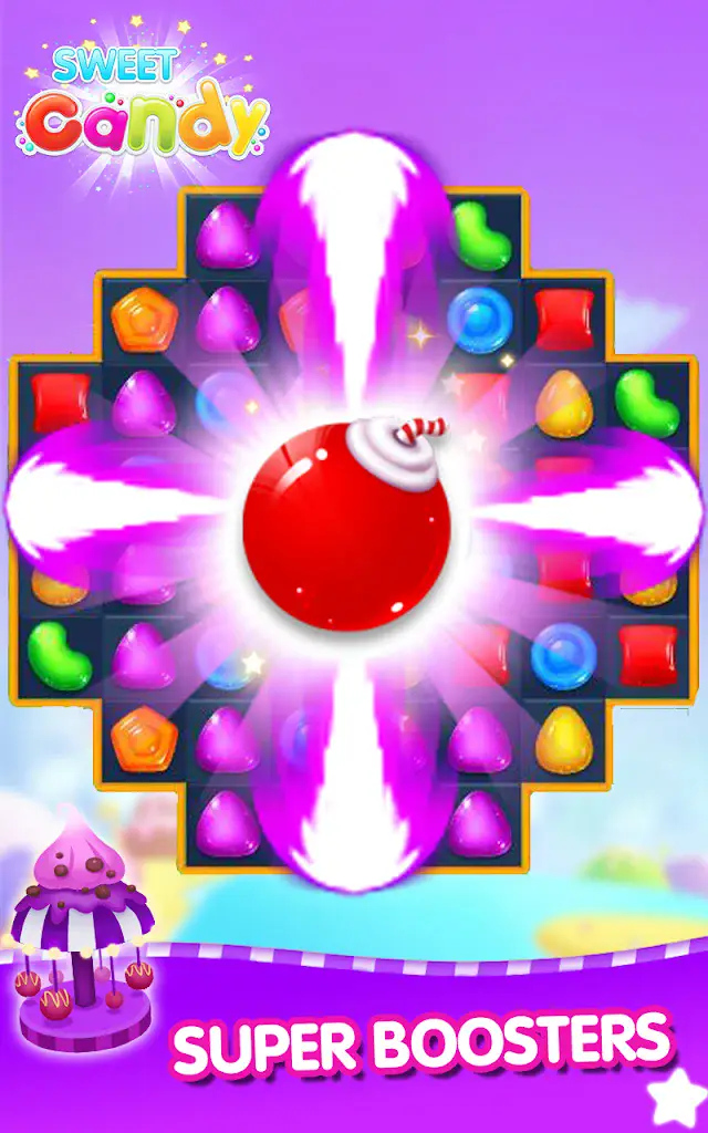 Sweet Candy board clearing a column of sweets